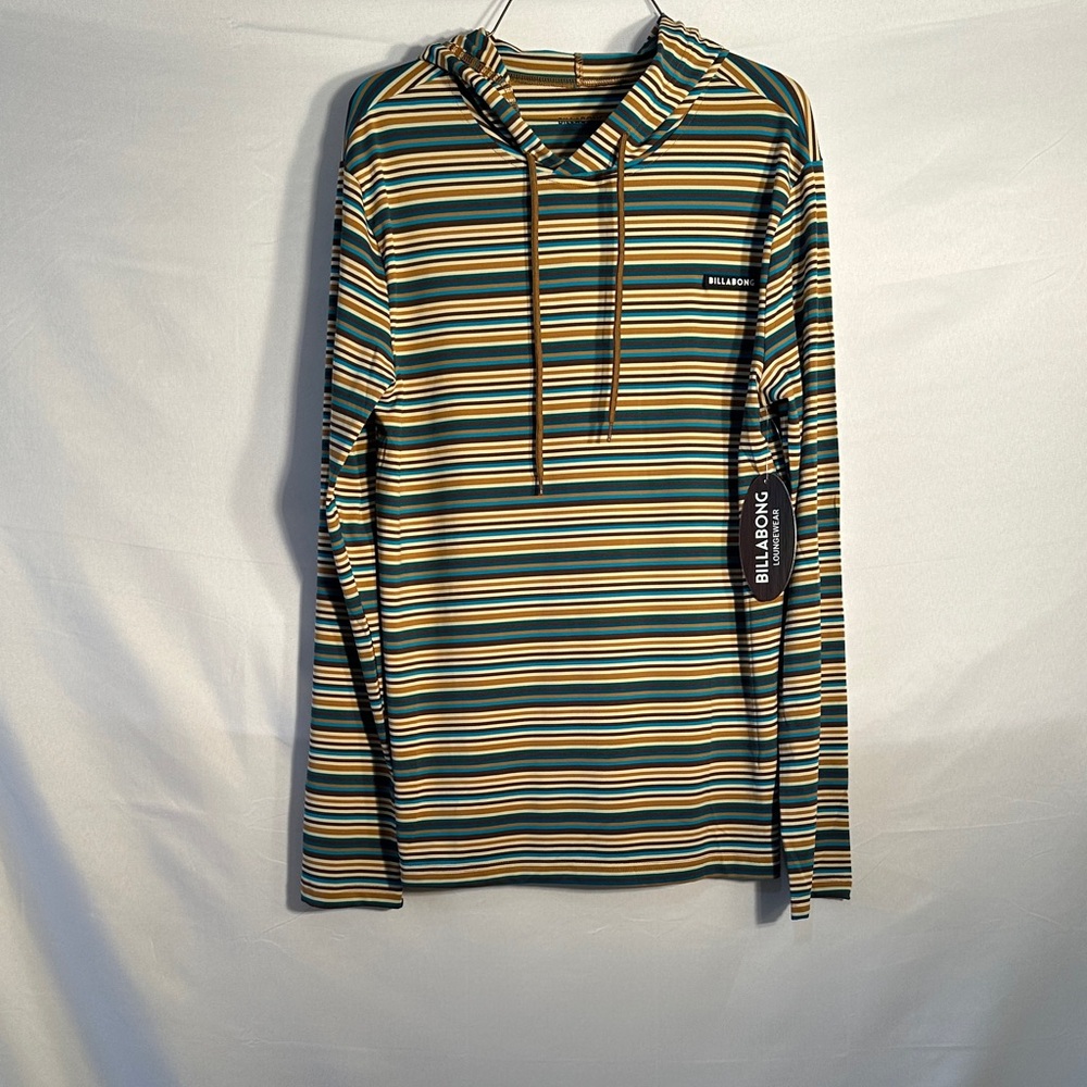 Billabong Men's Multicolor Striped Hoodie